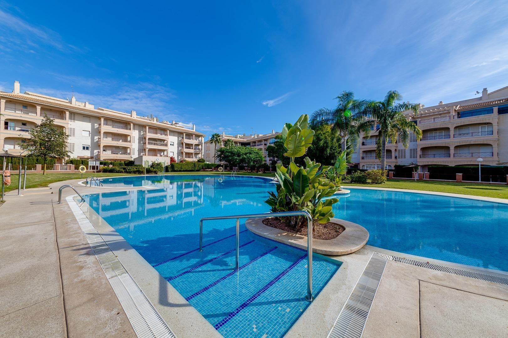 Exterior of gated urbanisation building, Playa Flamenca Norte, Orihuela Costa