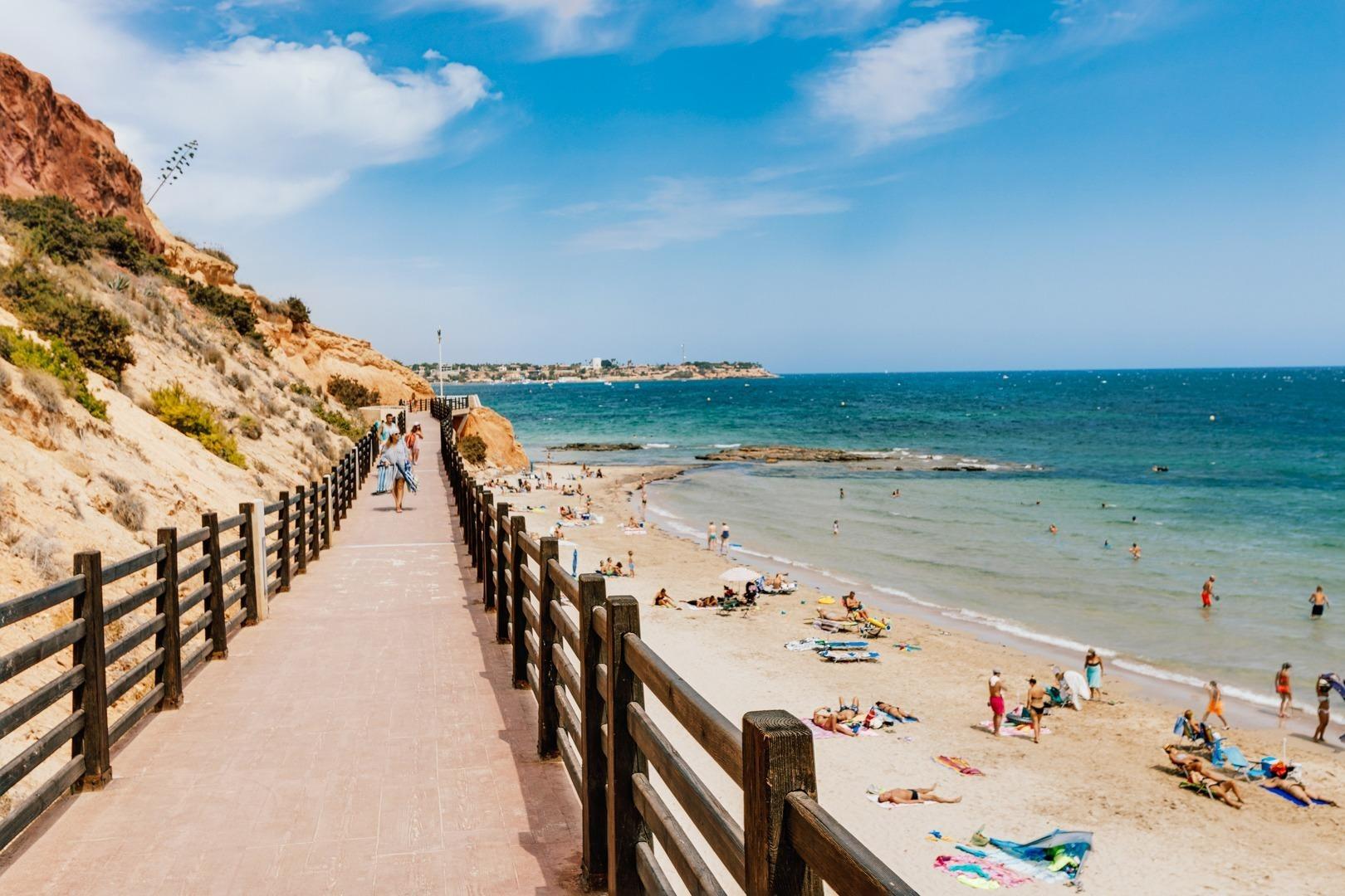Aerial or street-level surroundings view, Playa Flamenca Norte, Orihuela Costa