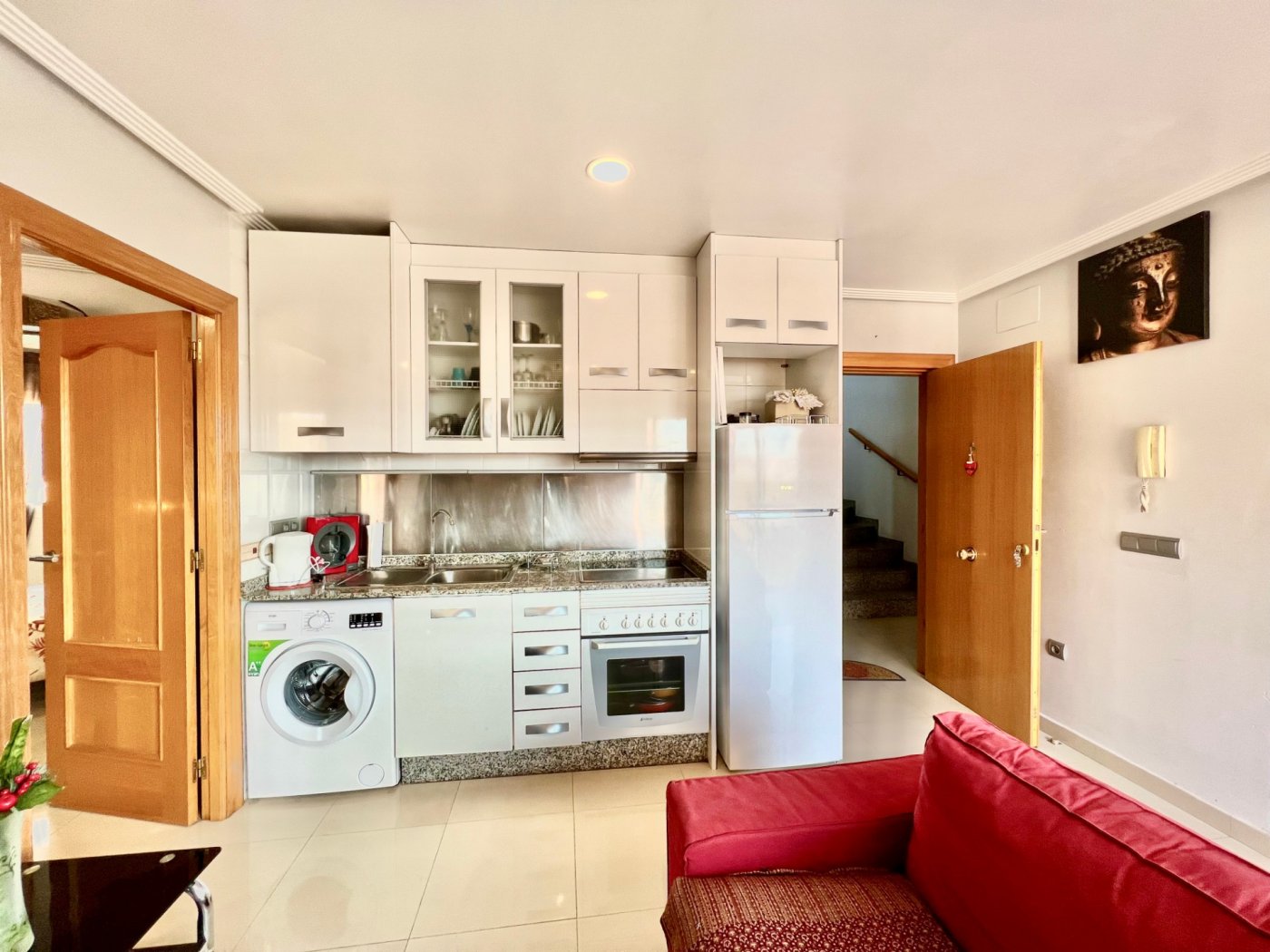Hallway and interior access to lift, residential building in Centro, Torrevieja