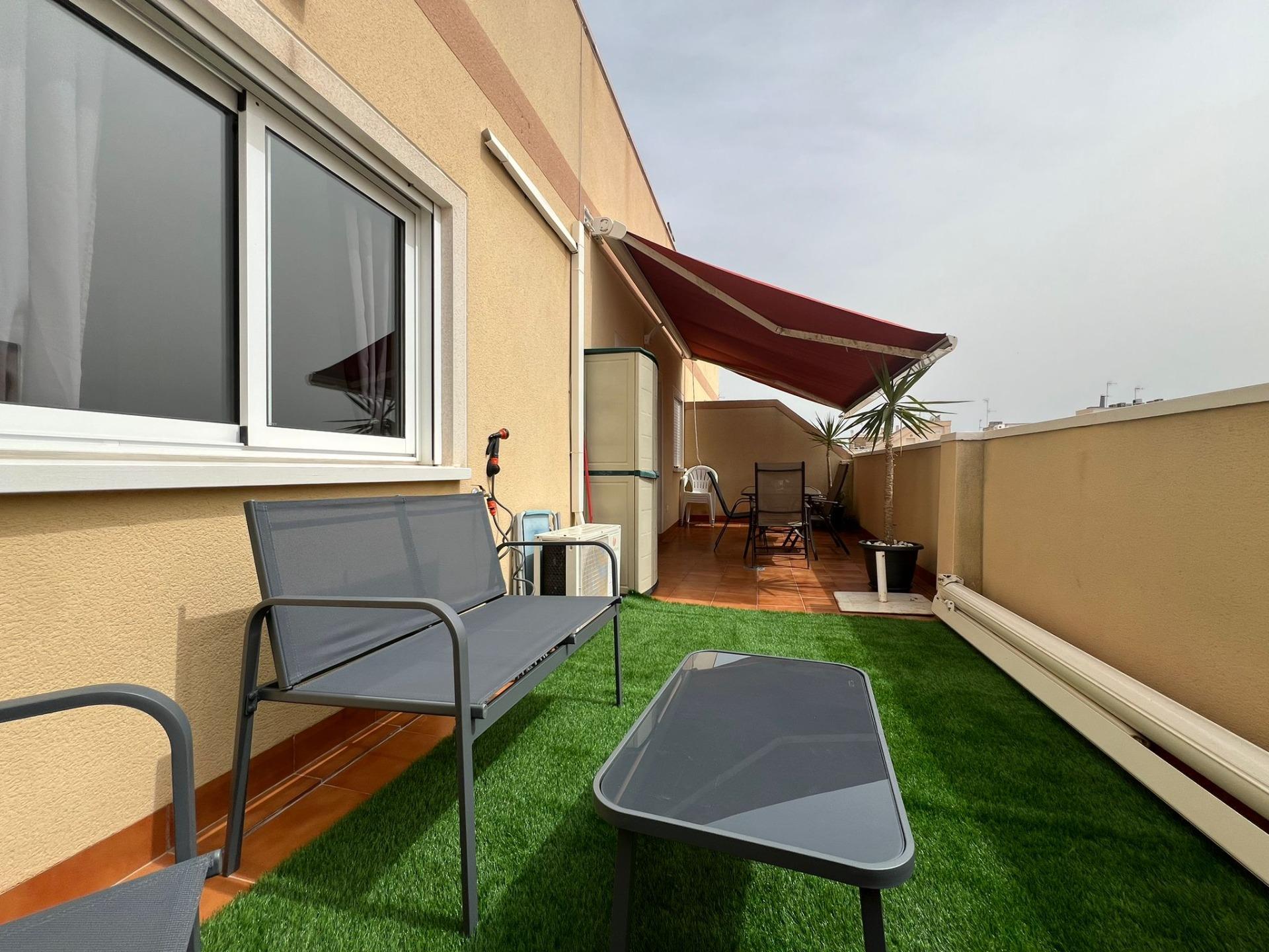 Rooftop terrace overview, top-floor penthouse in Centro, Torrevieja