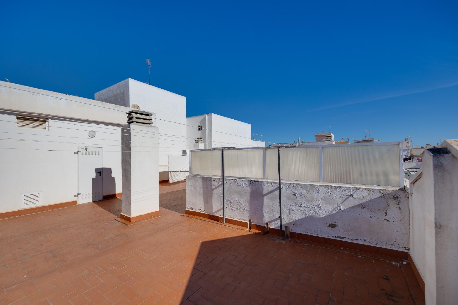 Communal garden area in complex, Playa del Cura, Torrevieja