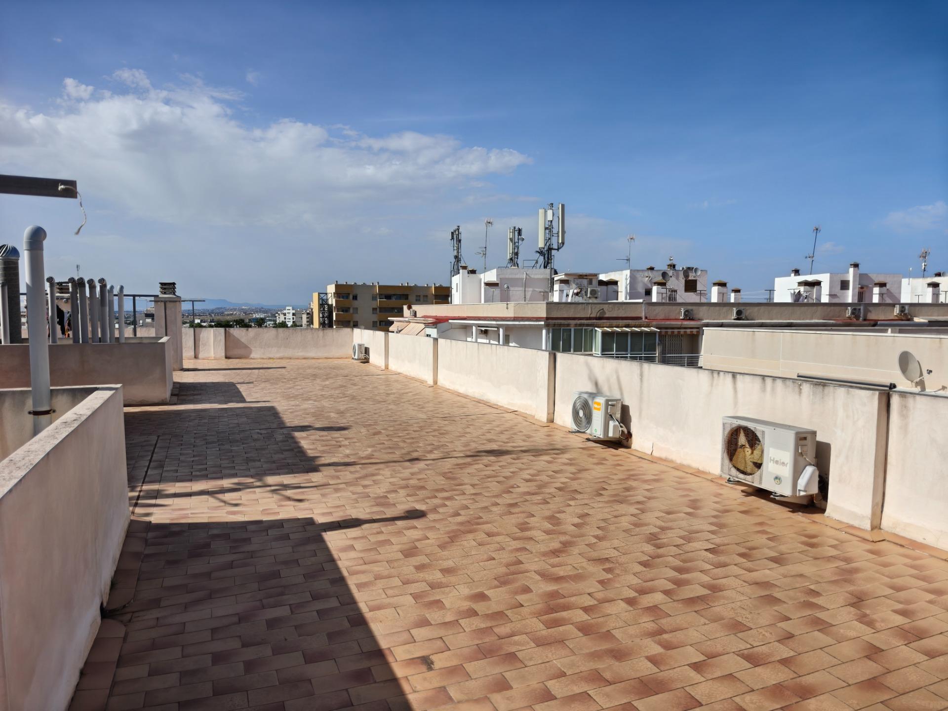 Street-level view outside building, Playa del Cura, Torrevieja