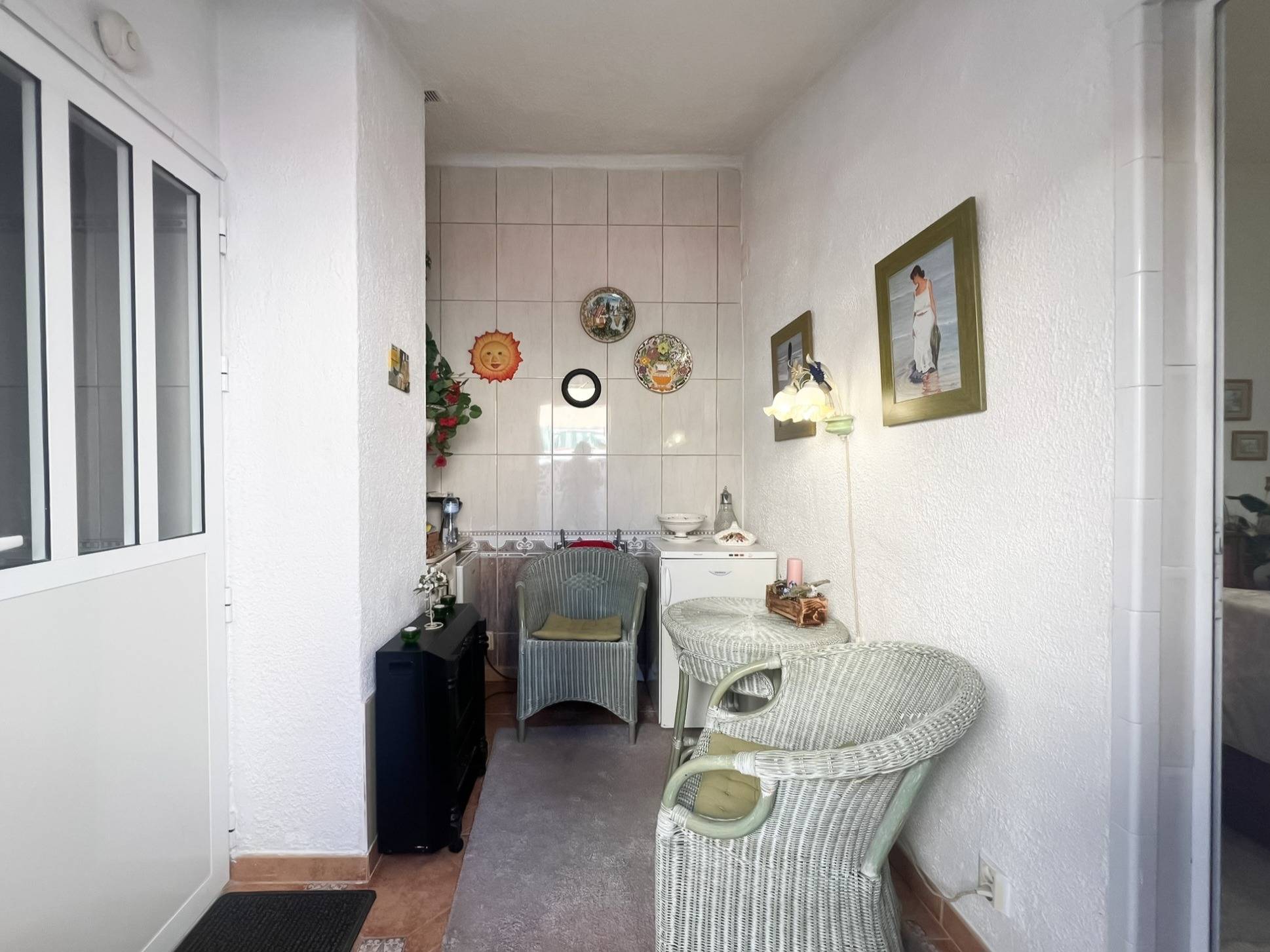 Interior living space in 1-bedroom villa, La Siesta