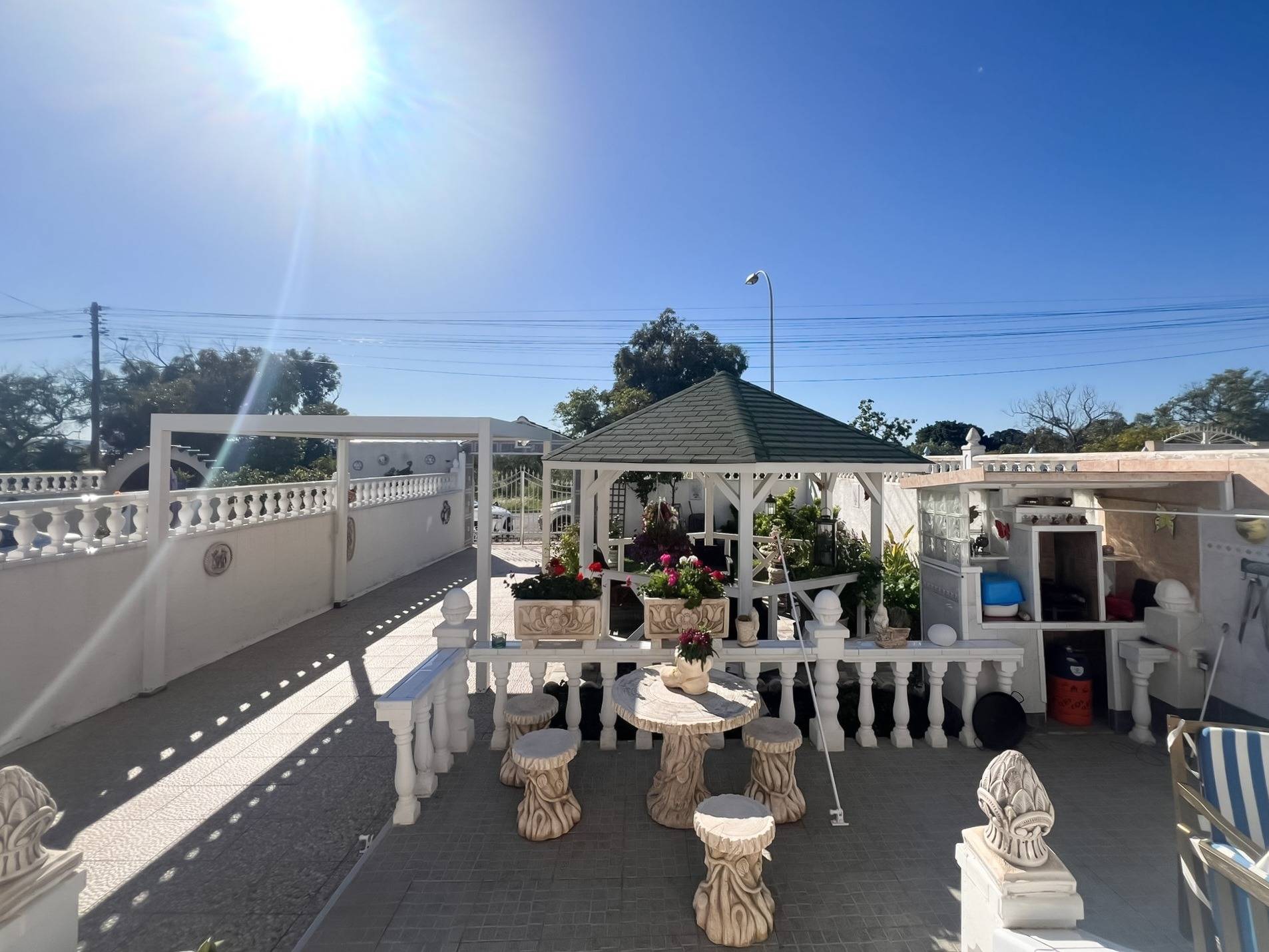 Window view from inside villa, La Siesta, Torrevieja